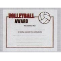 Stock Volleyball Sport Certificate Award (8 1/2"x11")